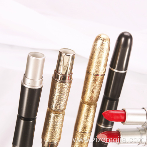 Wholesale black and gold lipstick container tube